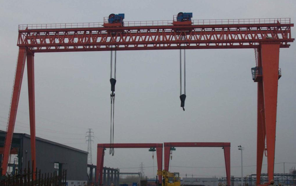 MG雙梁100t龍門(mén)吊的防脫軌原理，MG雙梁100t龍門(mén)吊的防脫軌裝置安裝方法